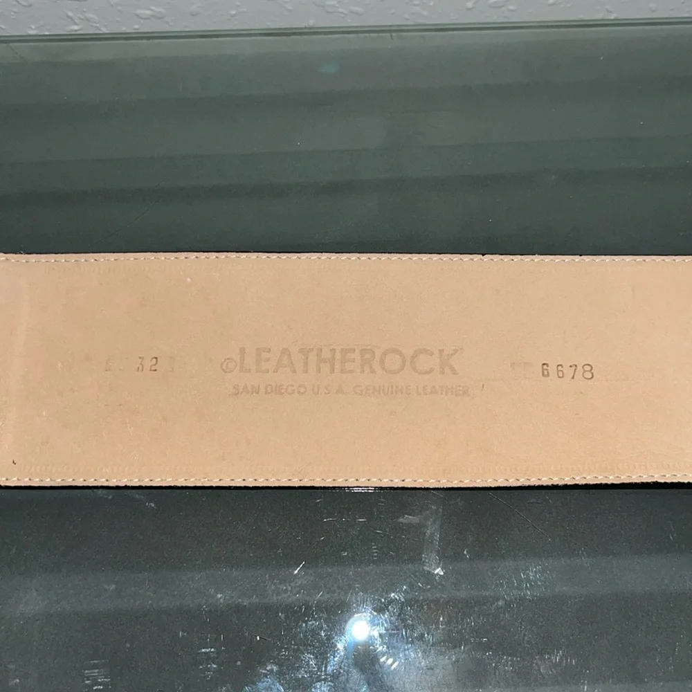 Leatherock women’s 3” Leather elastic back belt Festival Boho